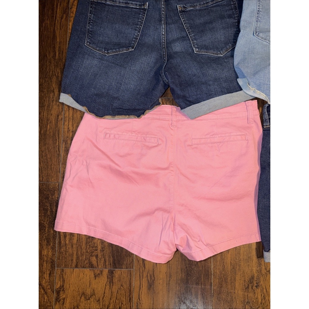 ANA A New Approach Jean Shorts Sz 12 Cuffed Blue Denim Set Of 4 Summer - Picture 5 of 8